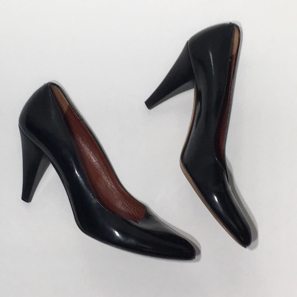 Coach Classic Black Leather Heels Size 8.5 - Picture 4 of 8